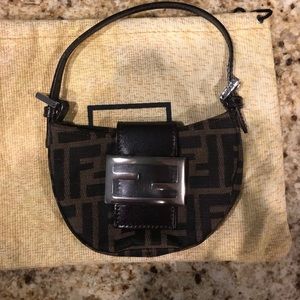 Fendi Mini Zucca Croissant pochette